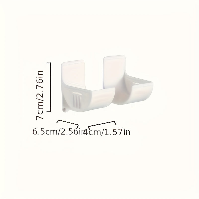 Two-Piece Plastic Kitchen Organizer for Plastic Wrap and Bag Storage