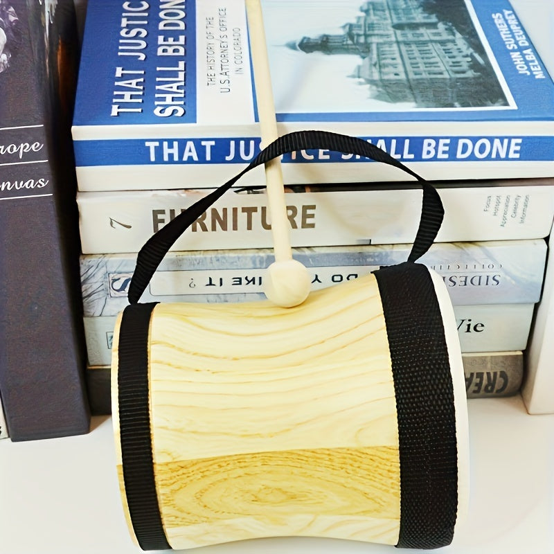 Professional qo'l baraban, qo'y terisi boshli va yog'och zarbali asbob, musiqa ixlosmandlari va sovg'alar uchun ideal, baraban palosini o'z ichiga oladi, 14 yosh va undan katta yoshdagilar uchun mos.