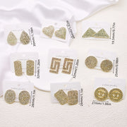 To'rt juft porloq rhinestone osma quloq uzuklaridan iborat hashamatli sovg'a to'plami