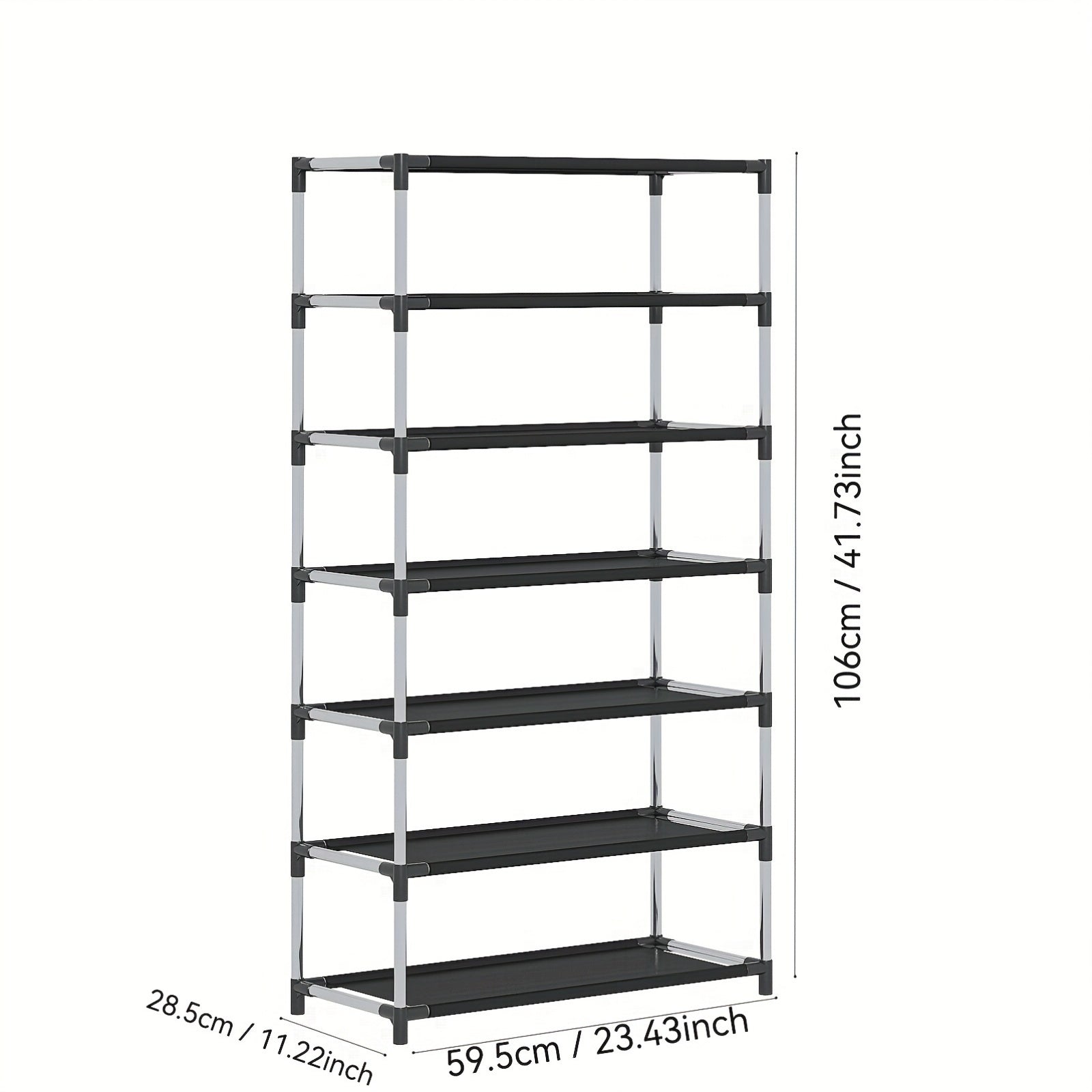 Estante para zapatos de múltiples capas con capas a prueba de polvo, organizador de vestíbulo que ahorra espacio