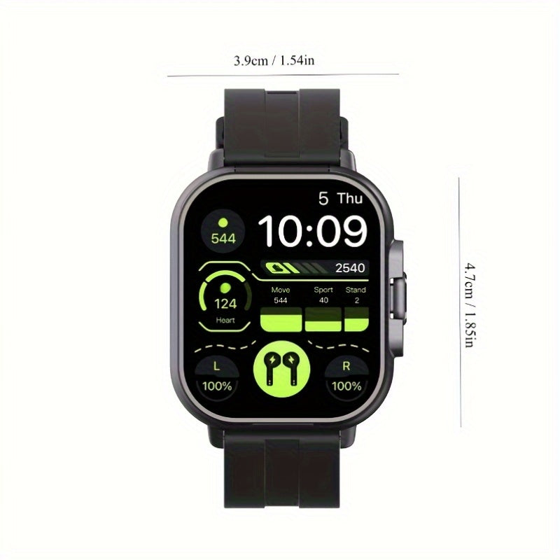 All-in-One Smart Watch with Headphones Call Message Alerts Customizable Faces Sports Modes High-Definition Display