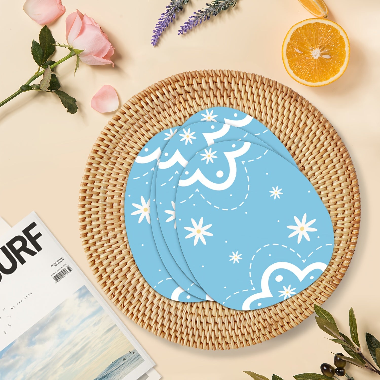 Цветные пасхальные салфетки, упаковка из 20 одноразовых бумажных полотенец с двумя слоями, кролики, яйца, цветы для весенних праздников