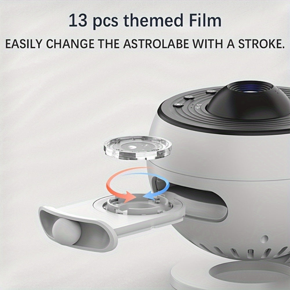 Proyector 4K HD Earth con temas espaciales y audio inalámbrico para uso doméstico