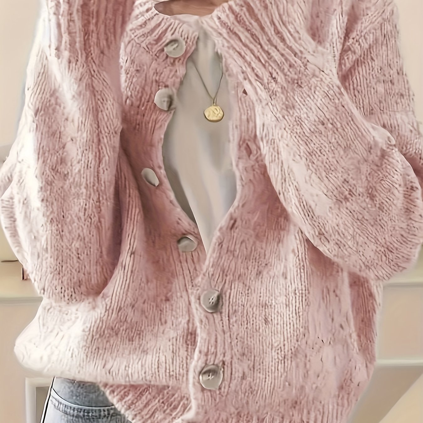 Plus Size Womens Camouflage Cardigan Lightweight Long Sleeve Sweater Black Multicolor