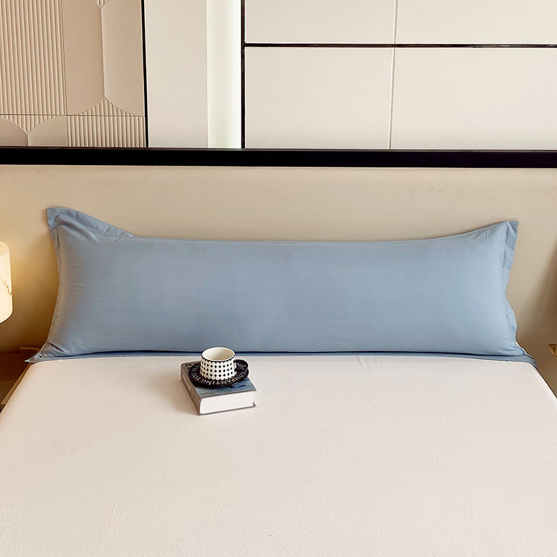 Solid Color Washed Cloud Long Pillowcase 100% Polyester Machine Washable