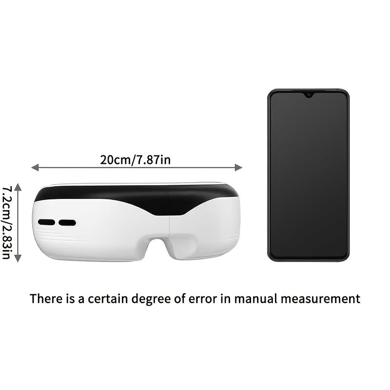 Portable Eye Massager with Vibration Heating Rechargeable Battery for Men Women