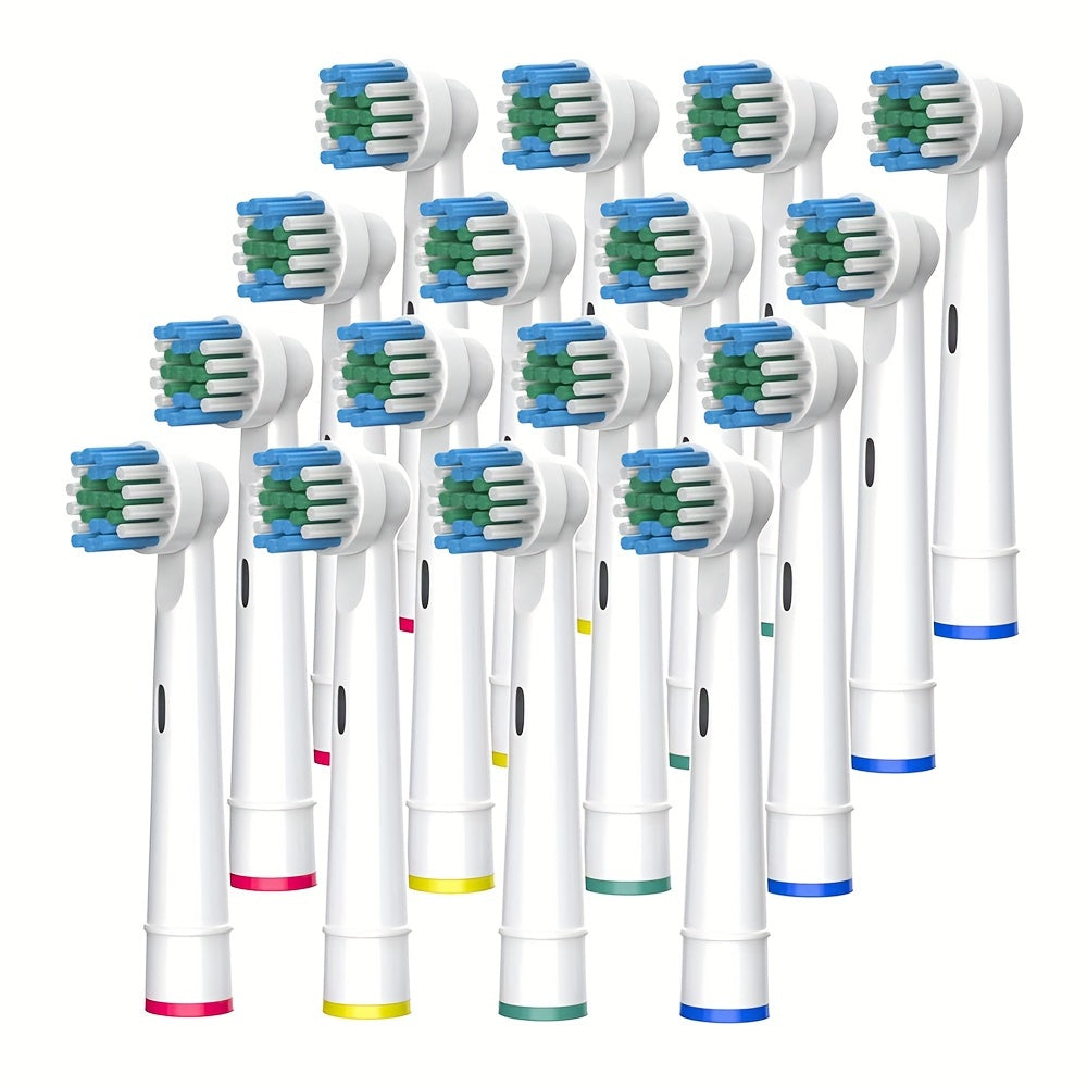 16 Pack Replacement Toothbrush Heads for Electric Brush Refills White