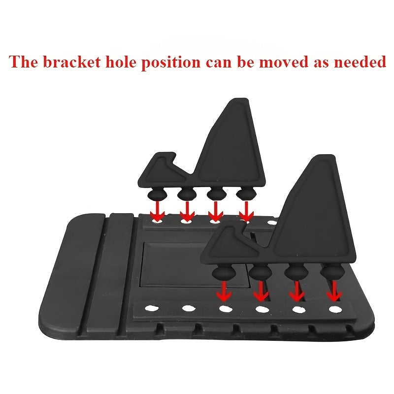 Universal Car Dashboard Phone Mount Silicone Holder With 120° View
