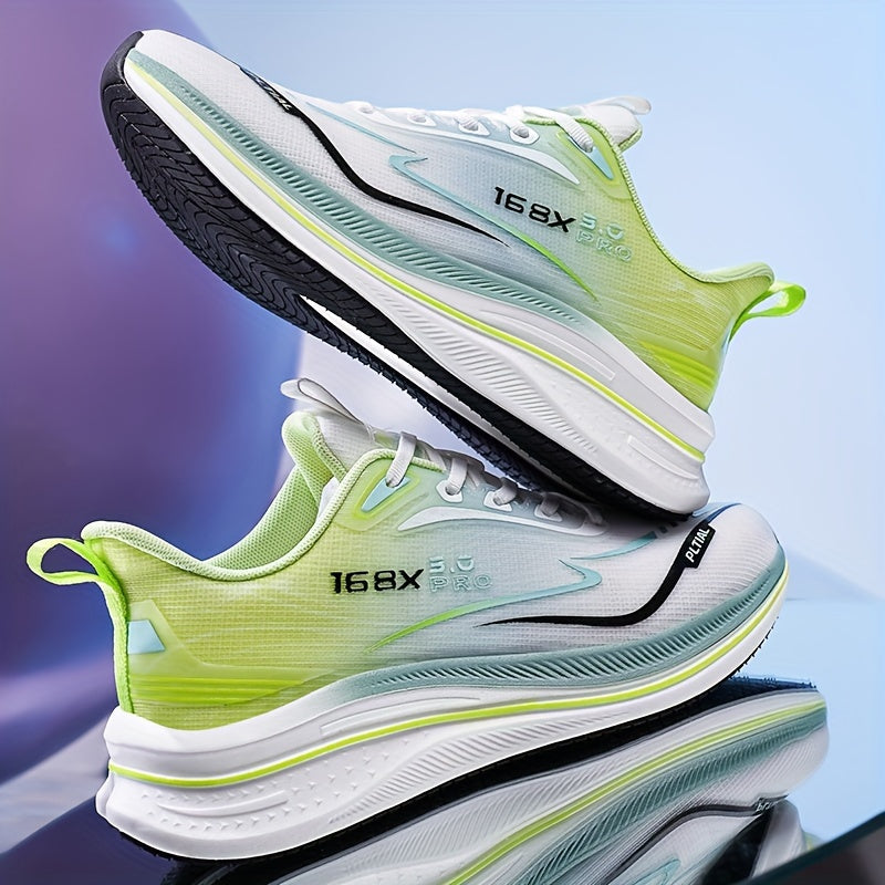 Мужские тканевые дышащие беговые кроссовки, нескользящие, на шнуровке, для улицы