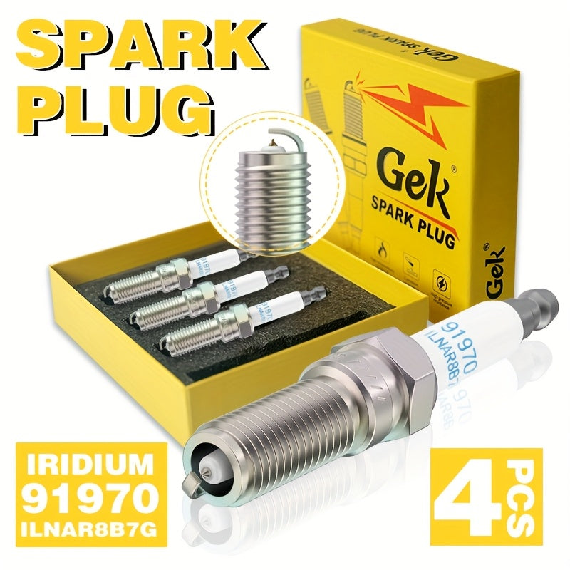 4pcs Iridium Spark Plugs for Car I6 Engines for Buick Chevrolet MG Roewe