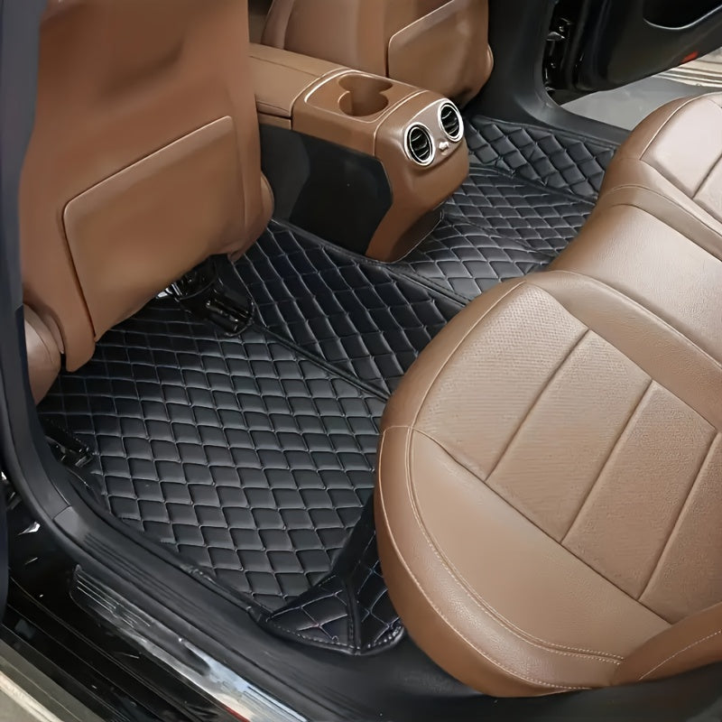 All-Weather Waterproof PU Leather Car Floor Mat for SUV Waterproof Dustproof Durable