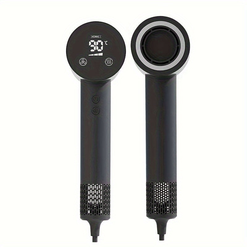 Secador de pelo profesional 8000W motor sin escobillas pantalla digital LED control de temperatura iónica mango plegable