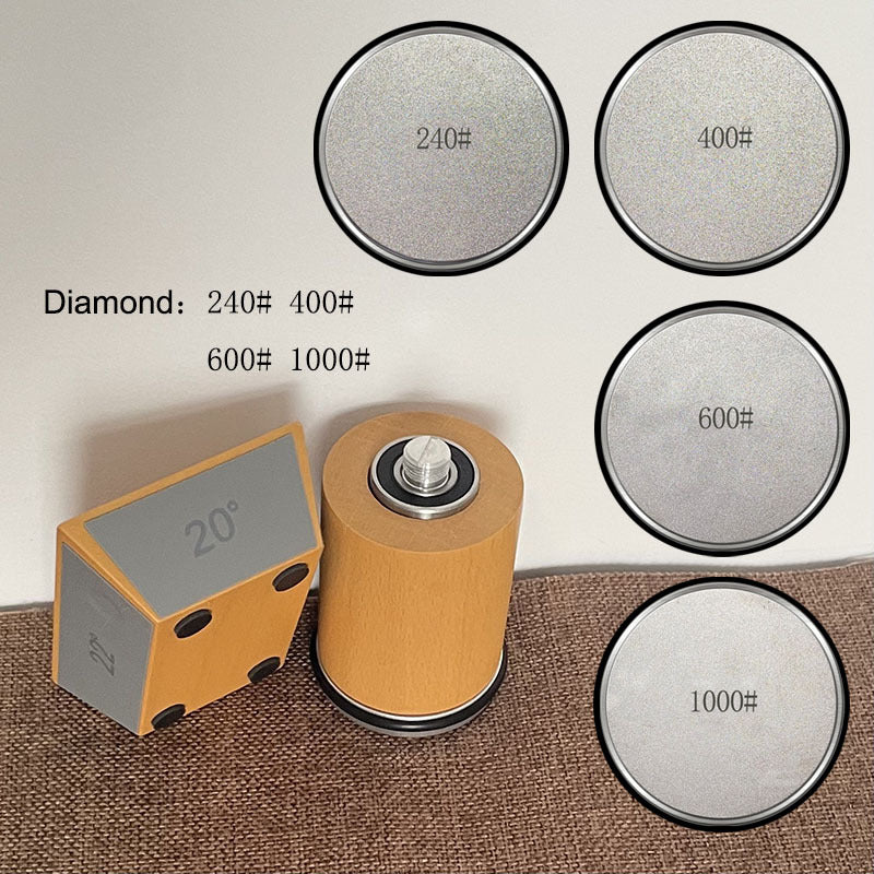 4-角 пичоқни кескин қилиб олиш учун олтин таши билан жиҳозланган пичоқ тозалаш қурилмаси, 15/18/20/22 даражада