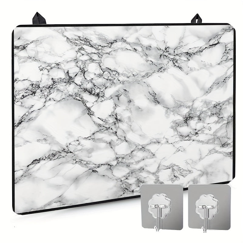 Marble Pattern Stove Top Cover 72x52cm Anti-Slip Scratch-Resistant for Electric Glass Stoves