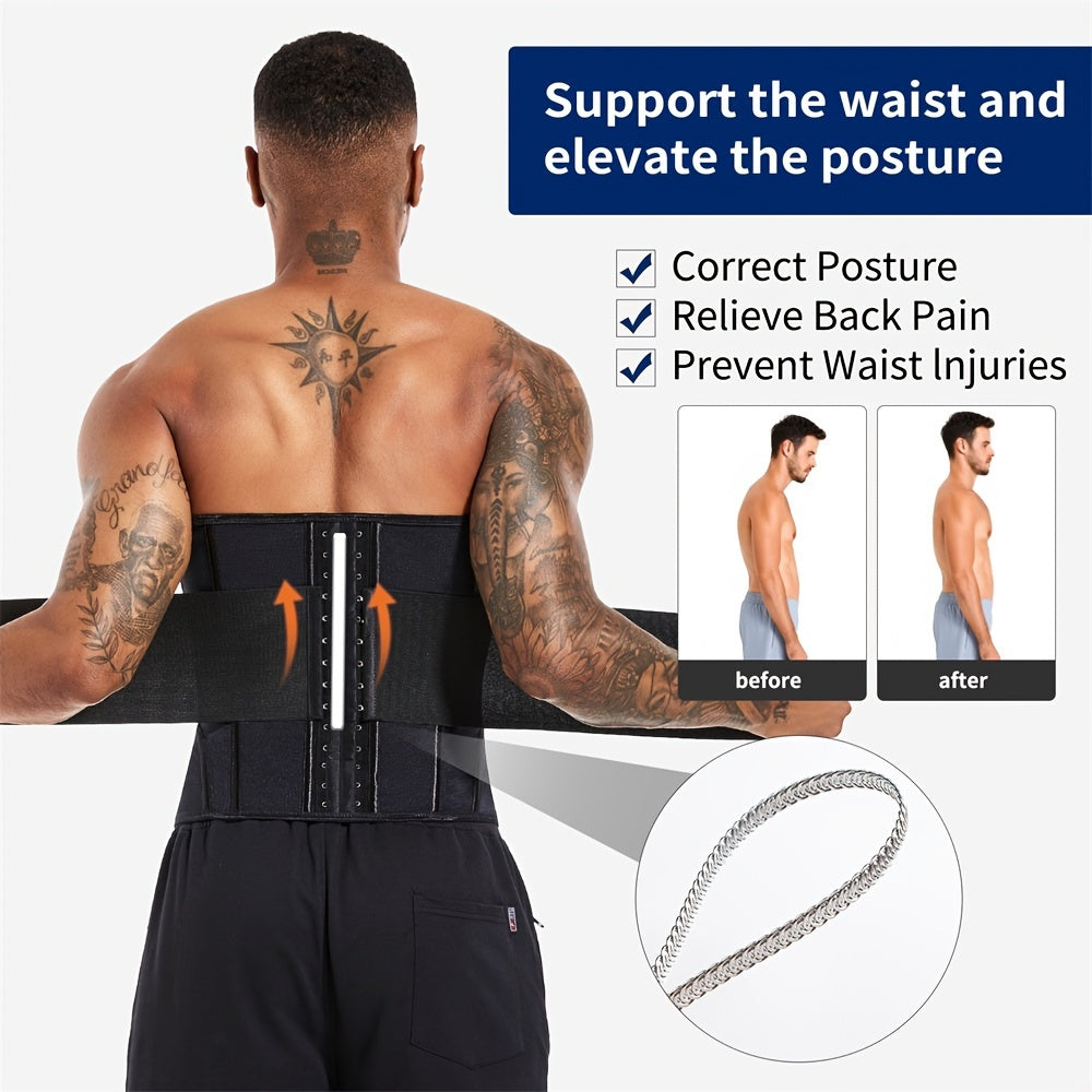 Men's Waist Shaping Belt Solid Color Medium Stretch Polyamide Elastane Slim Waist Trainer