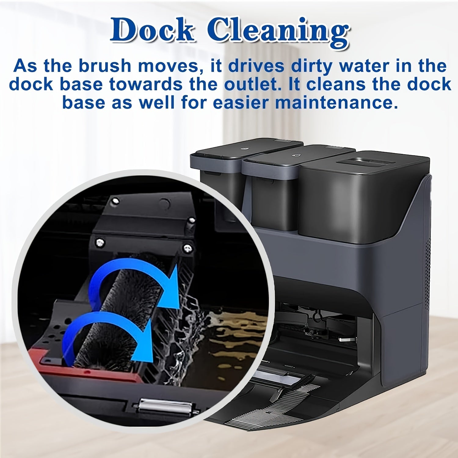 Set of 3 High-Speed Self-Cleaning Roller Brushes for Robotic Vacuum Floor Attachments