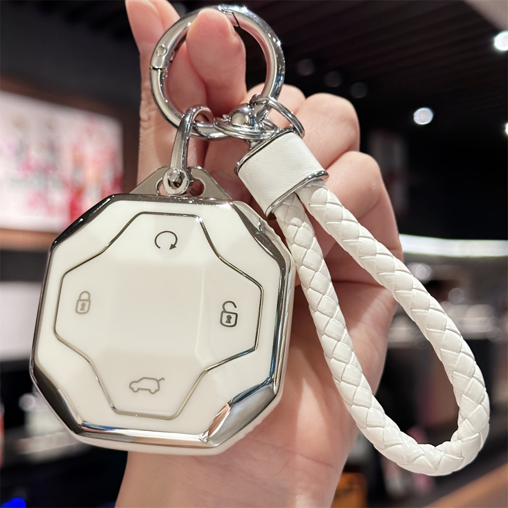 Universal TPU Key Fob Cover with Lanyard for Car Remote 2023 2024