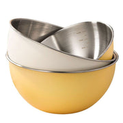 Cuenco de cocina de acero inoxidable 304 para ensaladas, lavado de arroz y horneado con cesta de drenaje