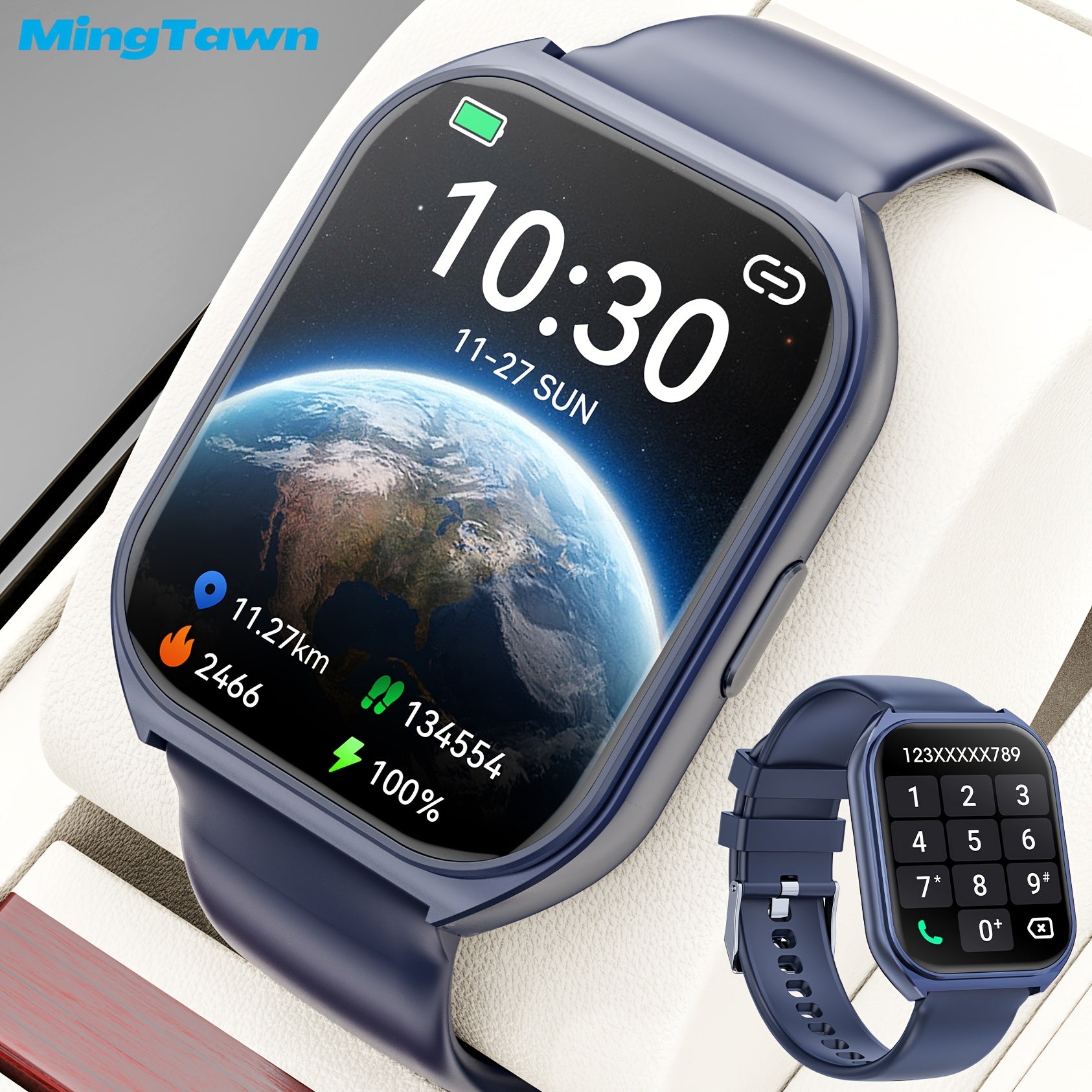 HD 1.83 Inch Touch Screen Smartwatch for Men Women Waterproof IP67 Fitness Tracker with Calls and Sports Modes