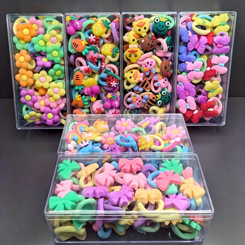 Set of 20 Thick Fabric Hair Ties Assorted Colors for Casual Styling