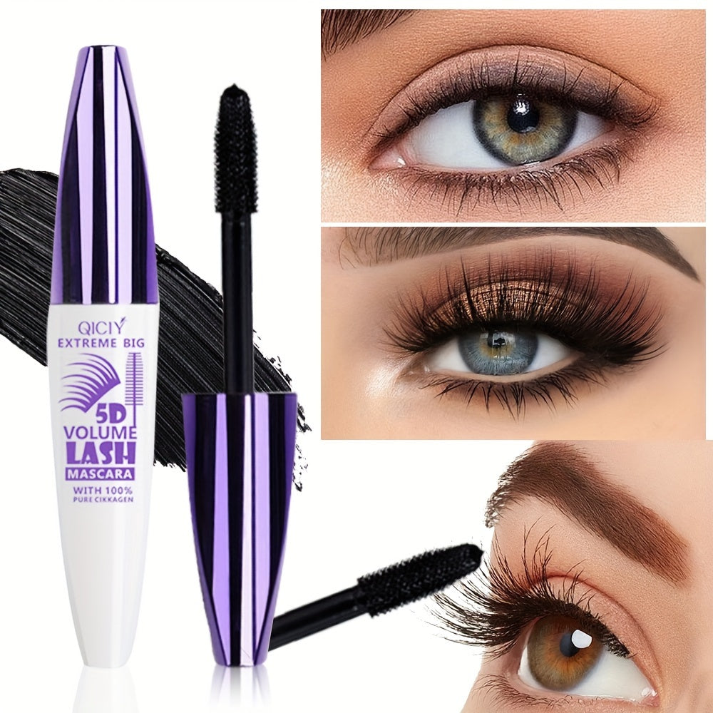 Máscara a prueba de agua para mujer de longitud 5D, rizado y sin manchas