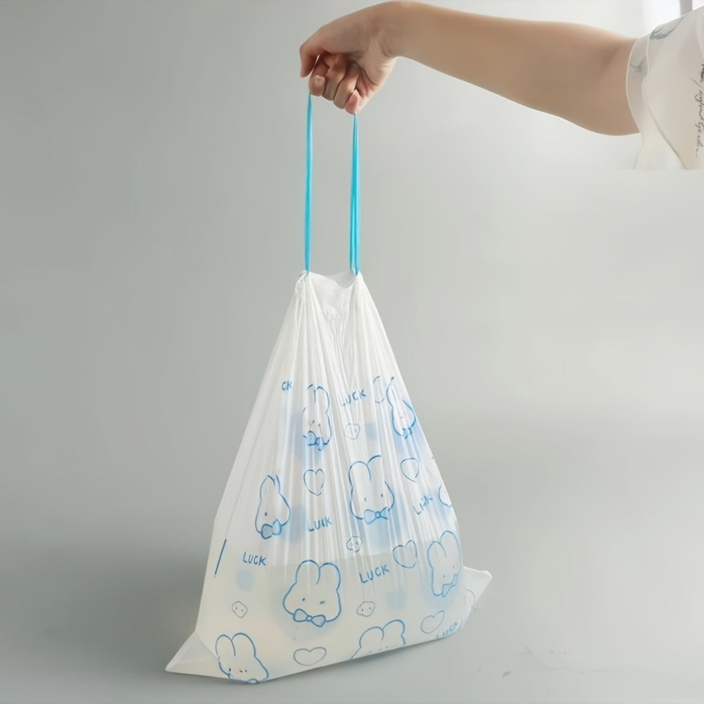 Multfilm chizilgan chiziqli axlat sumkalar 44.96x29.97cm, Uy, oshxona, hammom uchun plastik chiqindi sumkalar