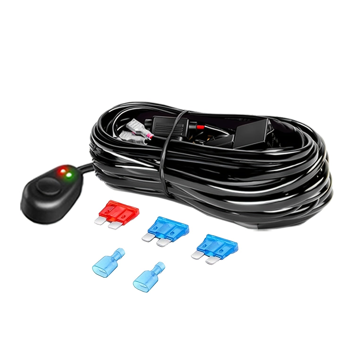 Off Road LED Light Bar Wiring Harness 40A Relay Fuse ON-Off Switch