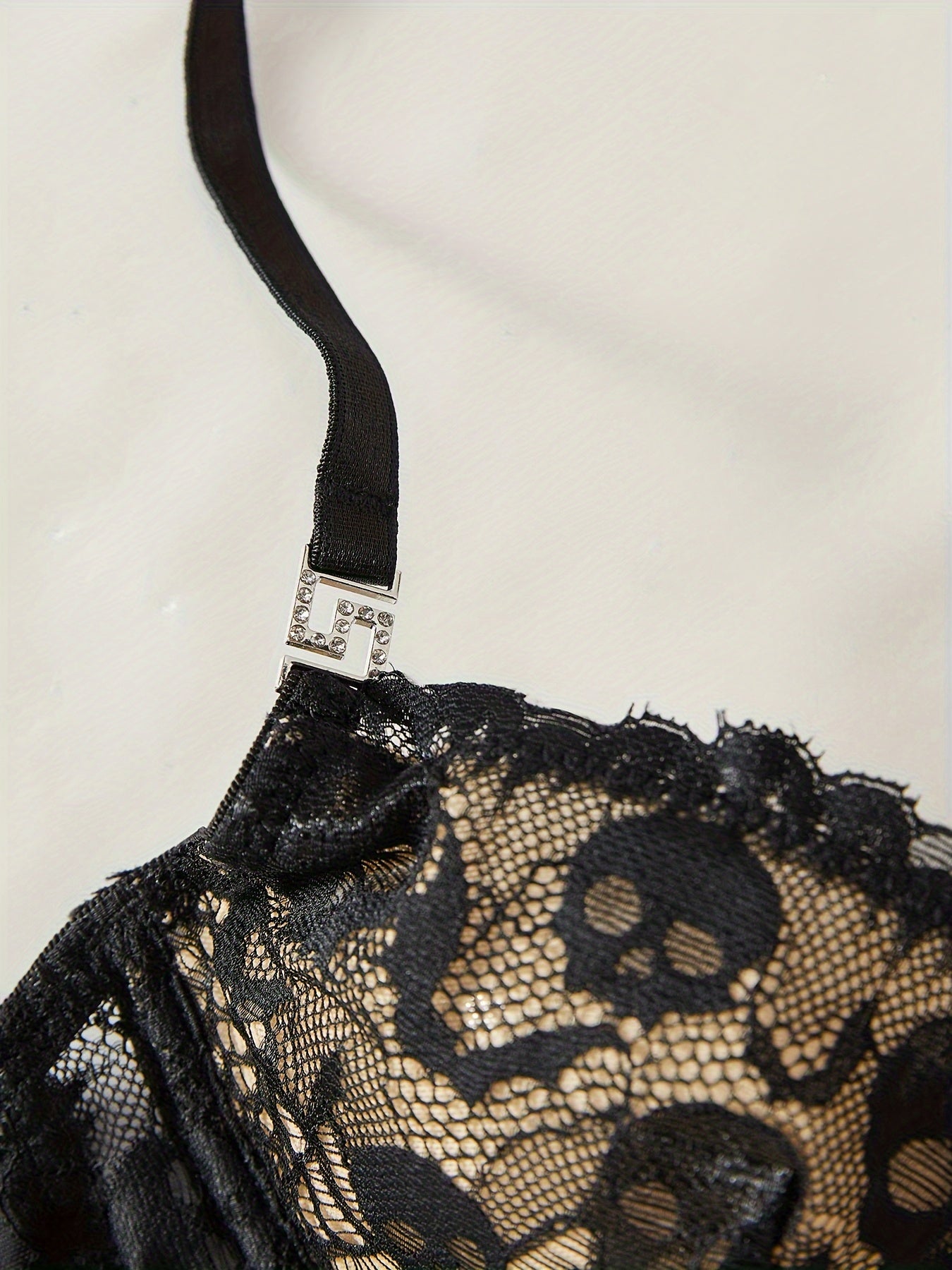 Lace Lingerie Set for Women, Floral Bra and Panty Underwear, Soft Cotton