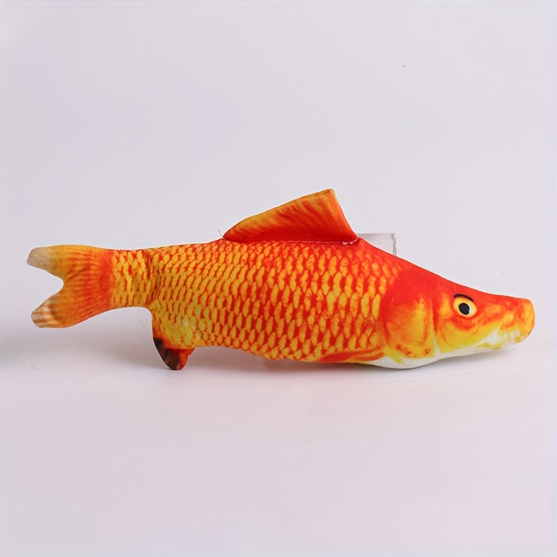 Cute Fish Plush Cat and Dog Teaser Toy for Interactive Play