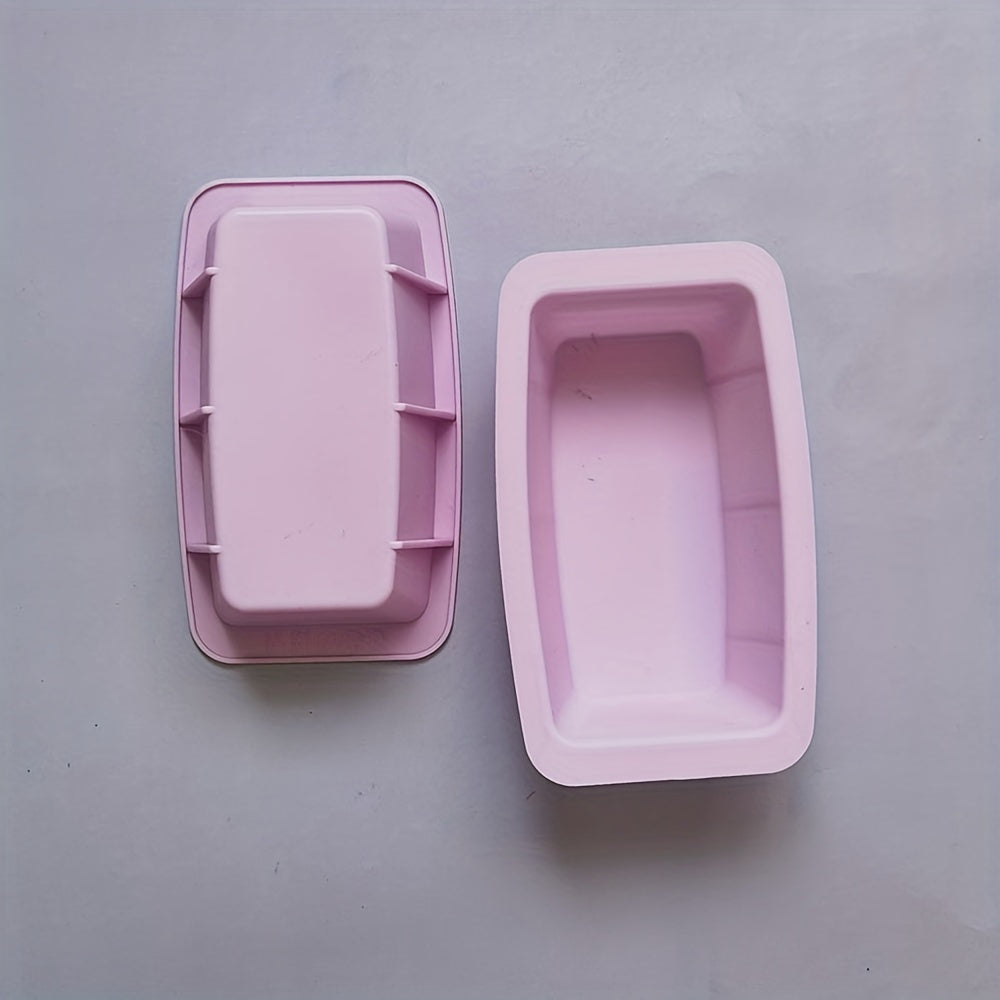 Mini Silicone Toast Mold Set of 3 Rectangular Bread Baking Pans for Pastry and Small Breads