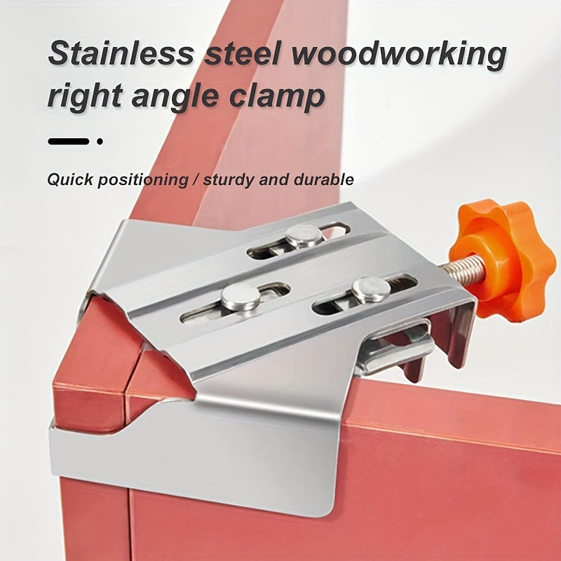 Burchakli vintli rostlash uchun sozlanadigan zanglamaydigan po'latdan yasalgan qisqichcha, apelsin tutqichli