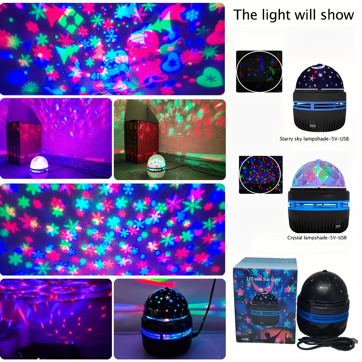 LED Night Light with Remote Control USB Powered Adjustable Lighting for Bedroom Car Home Decor