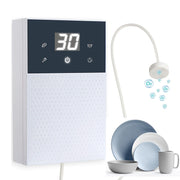 Compact portable fruit vegetable washer purifies preserves removes pesticides wall-mountable