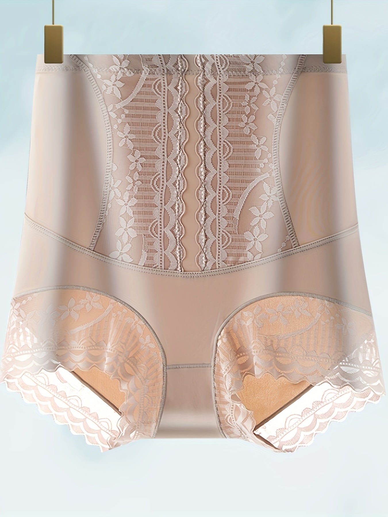 Women Seamless High Waist Lace Shapewear Panties Tummy Control Butt Lift