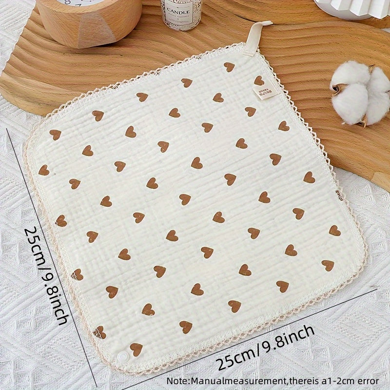 Набор из 3 мягких муслиновых детских слюнявчиков - многофункциональные, висячие треугольные полотенца для кормления и протирки рук