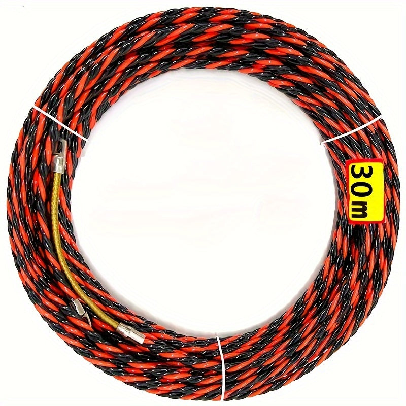 Электрик Инструмент для вытягивания проводов из стали, без плетения, прочный металлический вставитель кабеля