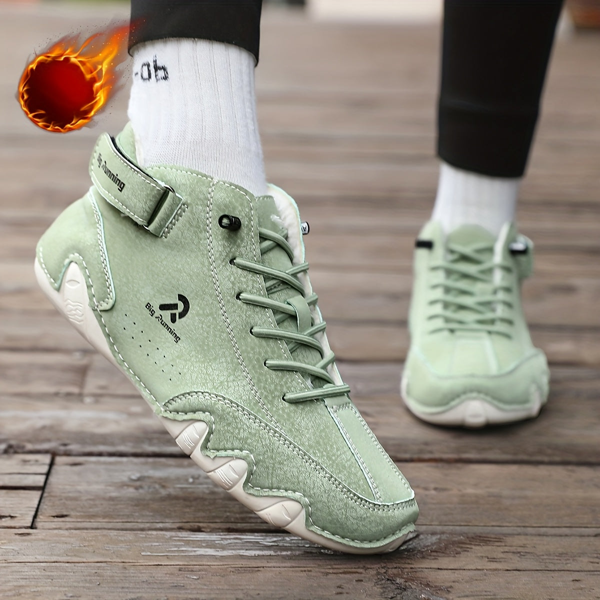 Women’s Winter Ankle Boots Leather Slip-Resistant Rubber Sole Cushioned Insole