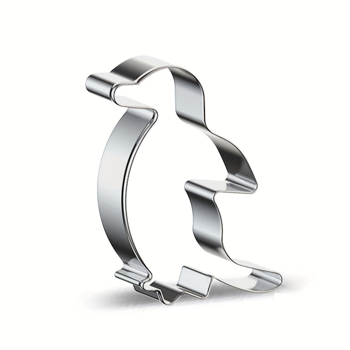 Stainless Steel Penguin Shaped Biscuit Mold for DIY Baking and Cookies
