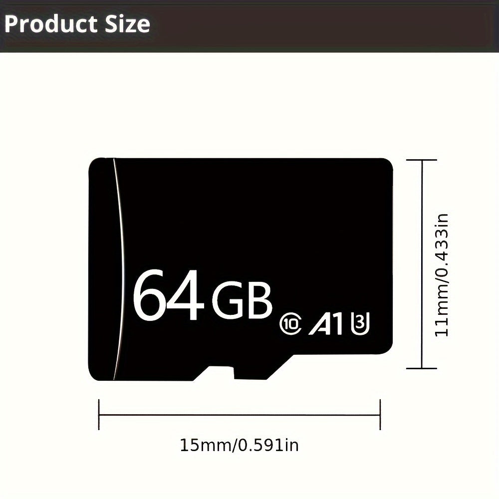 32GB 64GB Micro SD Card U3 A1 Class 10 Memory Card for Phones Cars Computers