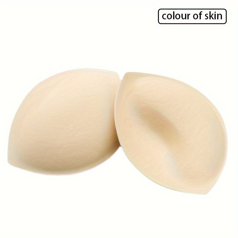 Triangle Chest Pads for Sports Bras Supportive Bust Enhancing Polyester Solid Color