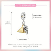 Silver Pyramid Mummy Pendant with Cubic Zirconia Gothic Jewelry for Women