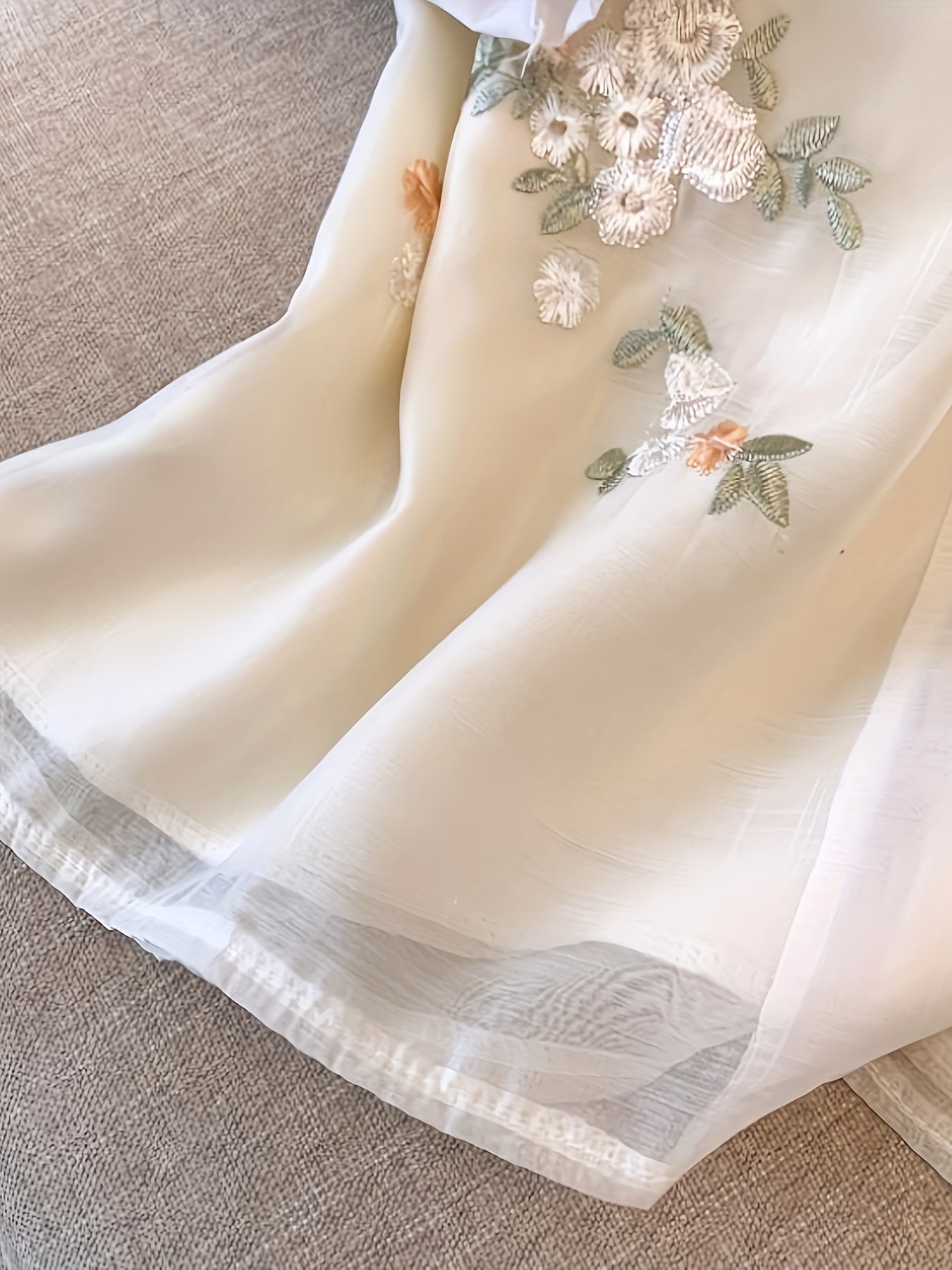 Women's Floral Blouse with Ruffled Cuffs and Tassel Details for Spring Summer