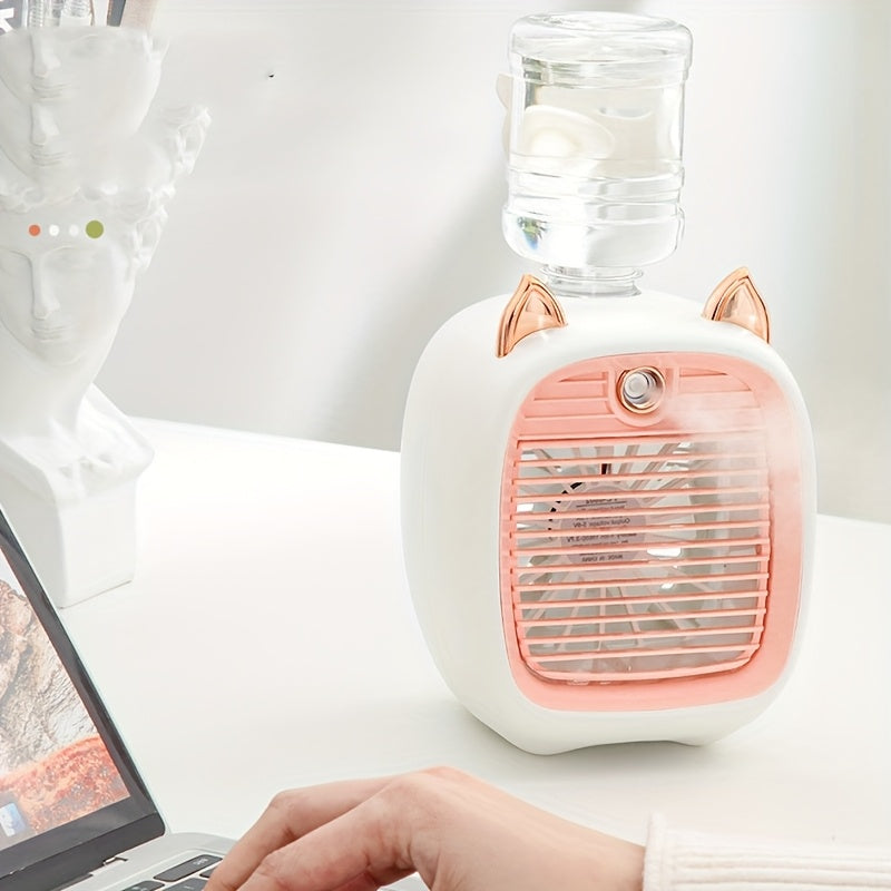 Silent USB Rechargeable Desk Fan for Office and Dorm with Lithium Battery