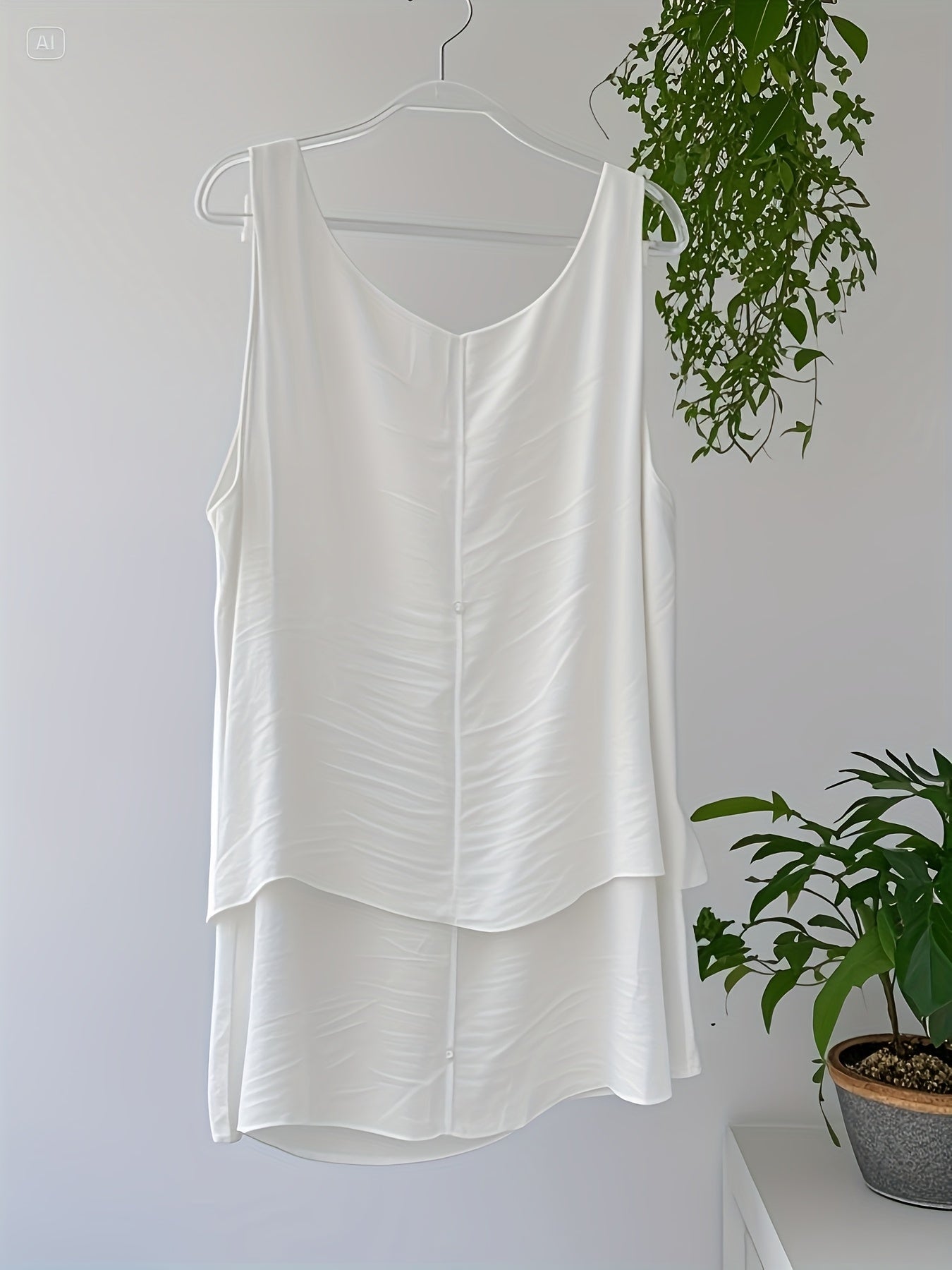 Plus Size Women's Two-Piece Vest Set Casual Wear Gray XXL