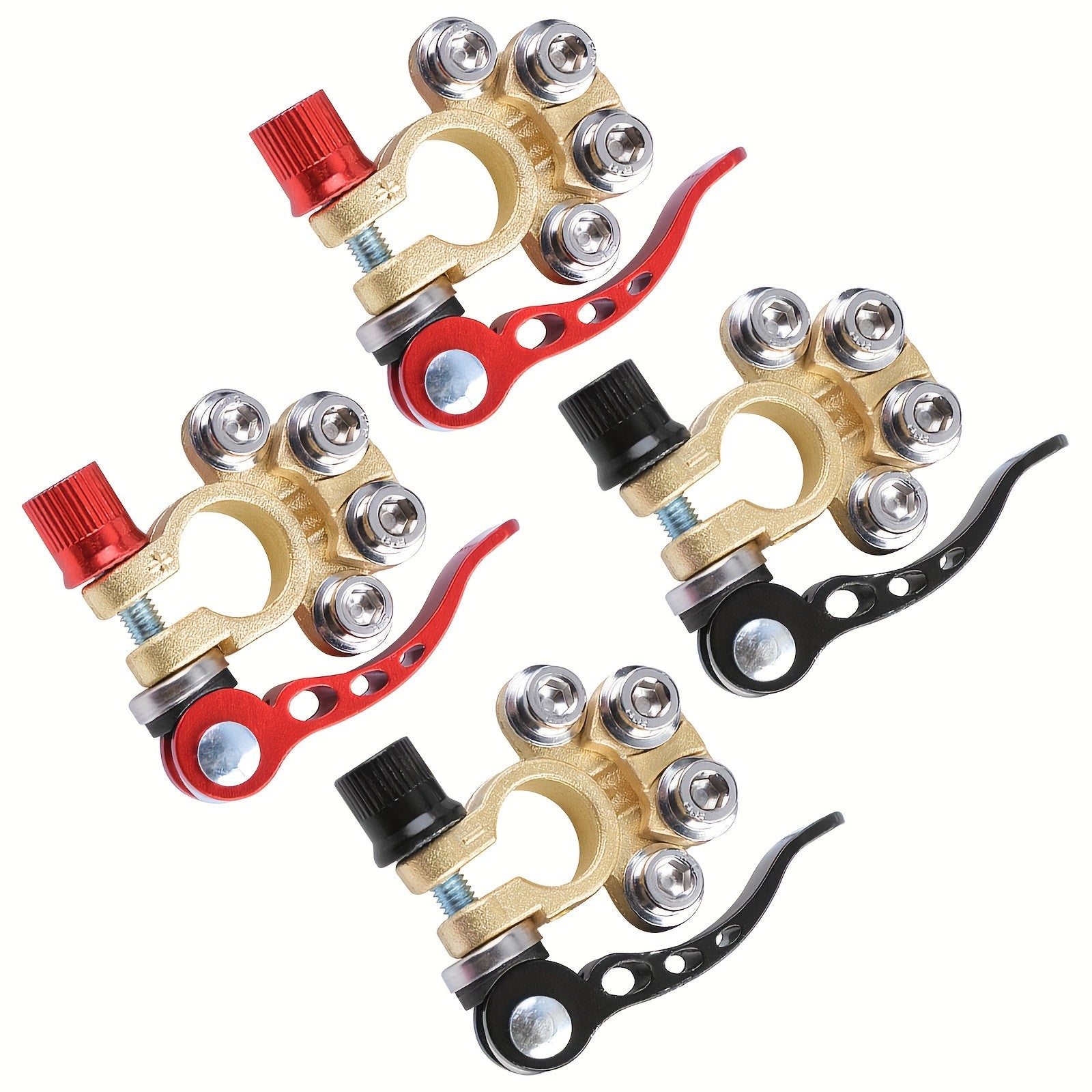 2Pcs Battery Quick Release Disassembly Clips Zinc Alloy Car Battery Terminal Connectors