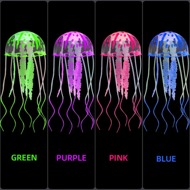Artificial Silicone Jellyfish Aquarium Ornament for Tank Decoration