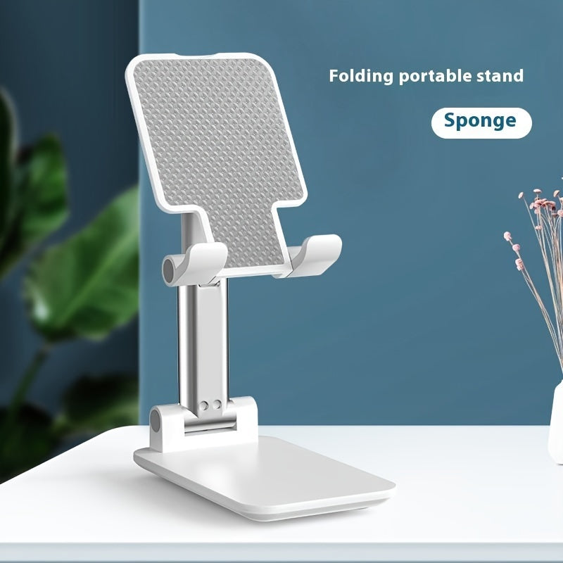 Portativ Stol Telefon Uslubi - Jonli Translyatsiya uchun Moslashuvchan va Qayriladigan Stend, iPhone 14/13/12 Seriyalari, Samsung Galaxy S20/S21/S22 va Boshqalar bilan Mos Keladi - Oq yoki Qora Rangda Mavjud
