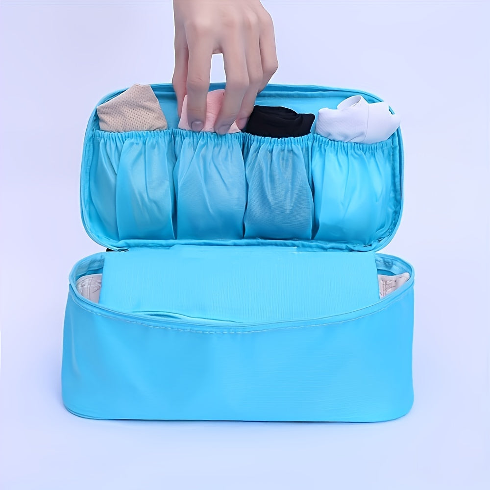 Zipper Portable Underwear Storage Bag for Travel Organizing Lingerie and Underwear