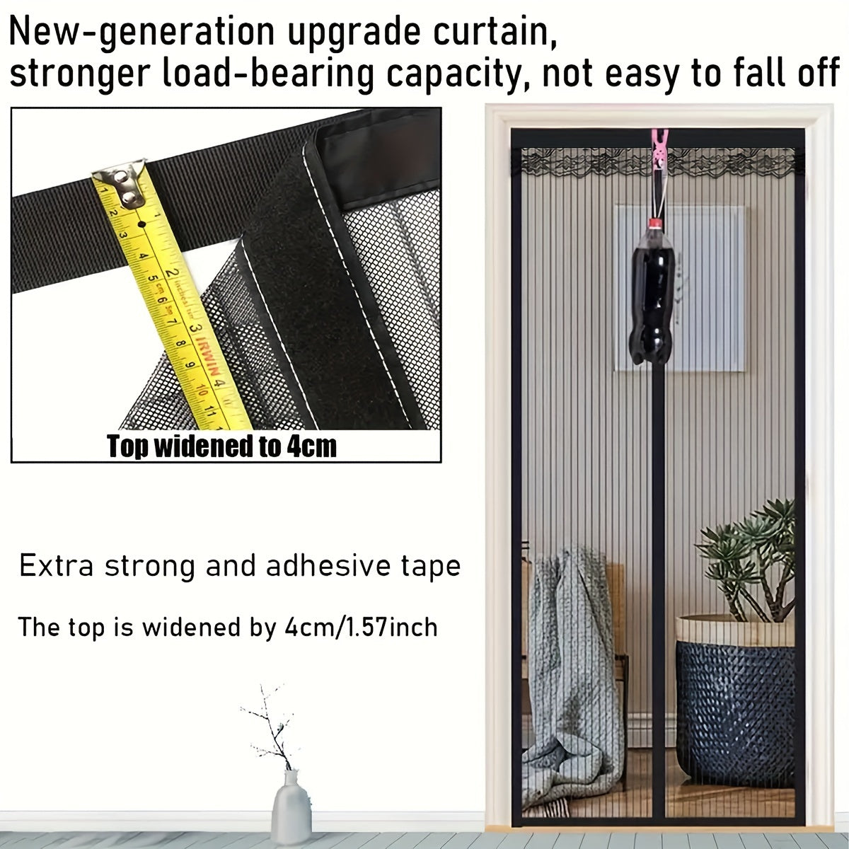 Магнитная москитная сетка для кухни и гостиной, противомоскитная, самозакрывающаяся летняя сетка