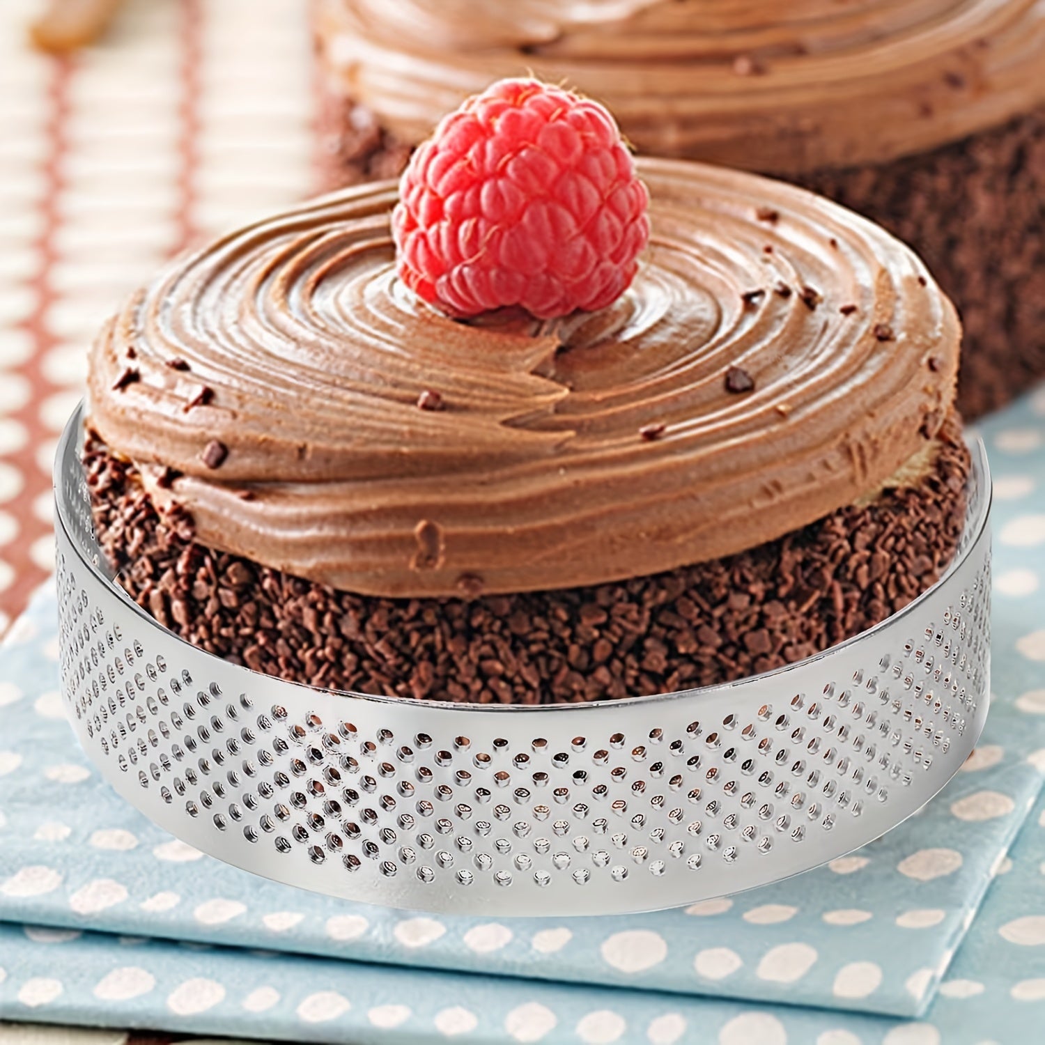 Set of 2-12 Stainless Steel Round Tart Rings for Baking Cheesecake Cookies Pastries